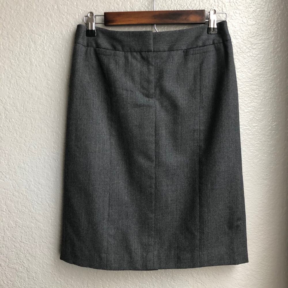 LOFT | Gray Wool Pencil Skirt with Pockets
